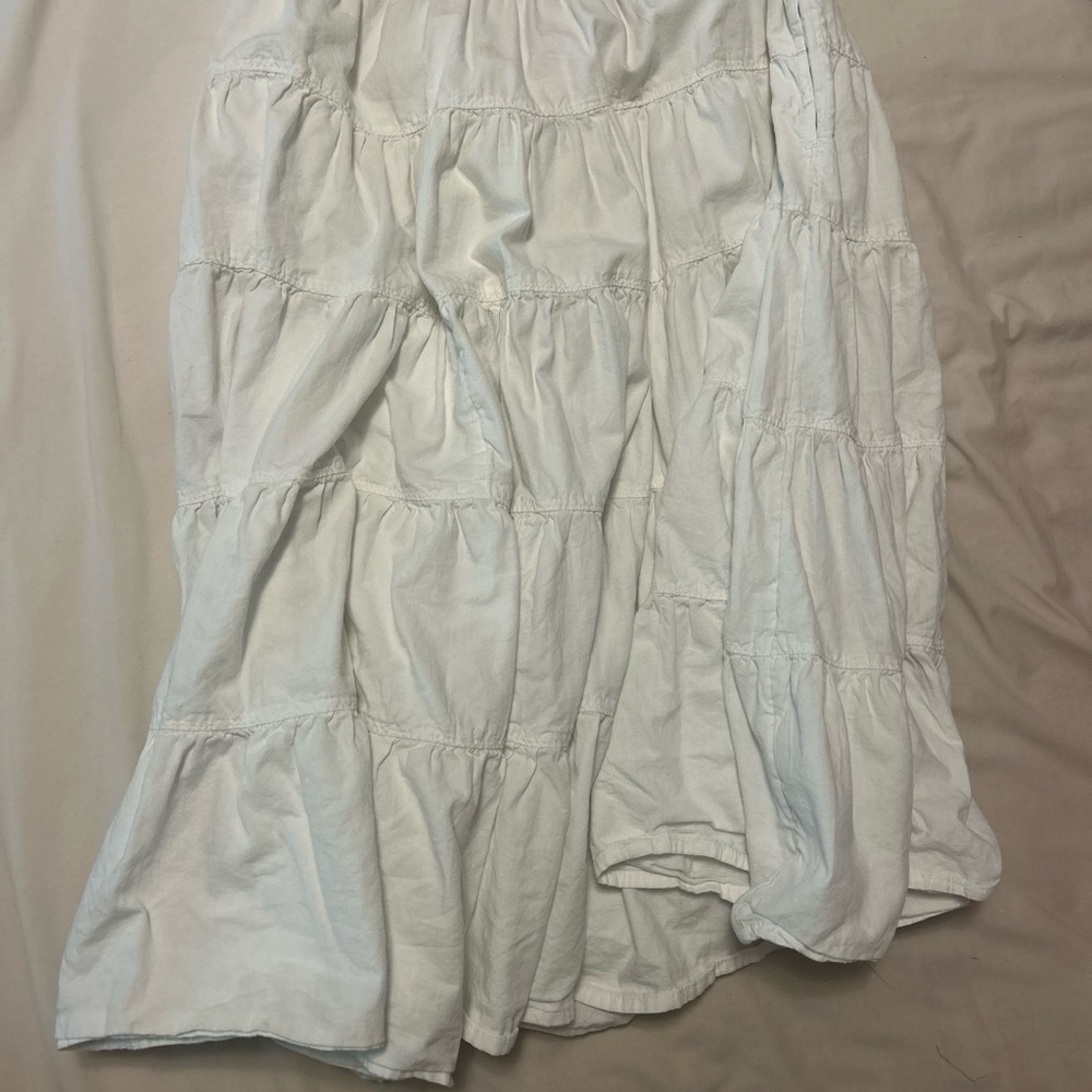 Free People white midi Skirt